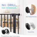Sekey Flat Threshold Baby Gate for Stairs, 30-46" No Drill Dog Gate Indoor