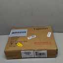 Tajsoon Entryway Table 41.8", 2-Tier Entry Way Console Entrance Table, Narrow Sofa Table with Shelves, Ideal for Hallway, Entryway, Living Room, Foyer, Corridor, and Office (Gold & White)