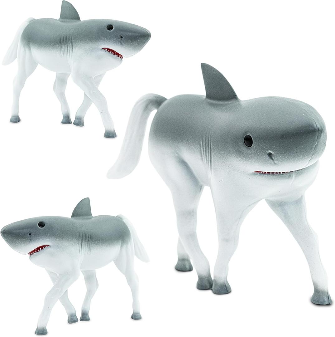 Randimals Realistic Animal Toy - Unique Horse & Shark Hybrid Figurine - Safari & Farm Animal  - Mini Figure for Kids & Kidults - 1 Pack