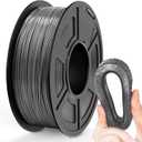 TECBEARS TPU Filament 1.75mm, 95A 3D Printer Filament, Flexible TPU Filament for Fast Printing, Dimensional Accuracy +/- 0.03mm, Fit Most FDM 3D Printers, Gray 1KG