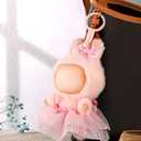 2 x Doll Clothes for Labubu 17cm Have a Seat & Exciting Macaron & Big into Energy Series Dolls, Adorable Chic Dress Set for 17cm Dolls Accessories (Pink Gauze Skirt + Hairband)