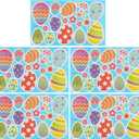 KESYOO 5pcs Easter Egg Wall Stickers Easter Decorations Colorful Window Clings Decor Decal Stickers for Home Office Kids School Party Decorations Supplies B