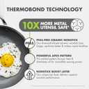 GreenPan Hybrid 10 Nonstick Stainless Steel Frying Pan, APEX Tri-Ply Thermobond PFAS-Free Ceramic Skillet, Induction & All Cooktop Compatible, Oven Temp to 850F, Dishwasher Safe, Silver