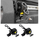 Retractable Ratchet Straps Compatible with 2022-2025 2026 Ford Maverick Retracting Straps Auto Retract Securing Strap Tie Down System 2PCS for 2024 Maverick Accessories