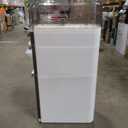 3 Tier Slim Bathroom Storage Cabinet, Narrow Organizer with Wheels and Toilet Paper Holder, Waterproof, No Assembly Required, Perfect for Small Spaces in Bathroom, Kitchen and Bedroom (Cream White B)