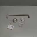 Adjustable Towel Bar, HOMOTEK Economical Bathroom Towel Holder Rod from 12 Inch to 22 Inch Single Towel Racks, Wall Mount Towel Rail, Towel Hanger Hook for Kitchen(1 Pack Brushed Stainless Steel)