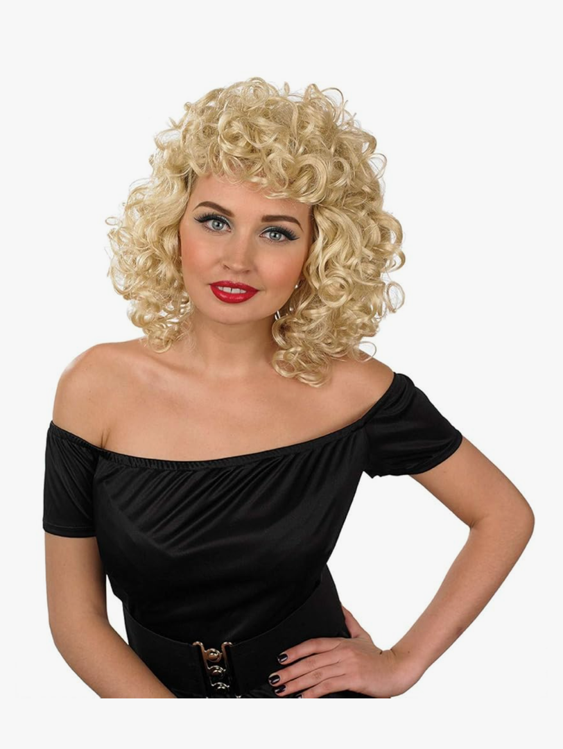 fun shack Blonde Bob Curly Wig, Platinum Short Curly Hair Wig for Women, Perfect for Parties and Events, One Size
