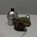 Goetland Stainless Steel WWII US Army Canteen Water Bottle Military Canteen Kit 1QT with 0.5QT Cup Nylon Pouch G.I.