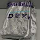 DEXI Bathroom Rug Mat 24x36, Soft and Absorbent Marble Bath Mat, Non Slip Machine Washable Bath Rugs for Shower Floor, Tub, Sink, Grey and White