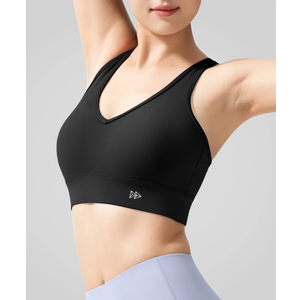 beautyin Women's Yoga Top Breathable Undershirt Shelf Bra Racerback Tanks 1 Pack Large