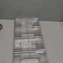 LARGER Compartment - 2 Tier Stackable Water Bottle Organizer Holder - for Stanley 40oz & Others' Large Tumbler - Clear Drink Rack, 8 Cup Bottle Holder for Cabinet Home Countertop Fridge Pantry Shelf