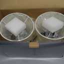 betluse Set of 2 Portable Cordless LED Table Lamp, Touch Control Fabric Black Dimmable Desk Lamp, Built-in 6000mA Rechargeable Battery, Patio Table Lamp, Bedside Night Lamp, Ambient Light for Restaurant