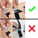 Car Seat Dolly for Airport - CarSeat Roller Cart Wheels for Airplane - Car Seat Travel Cart Carrier with Straps Foldable Luggage Trolley Folding Hand Truck (Black)