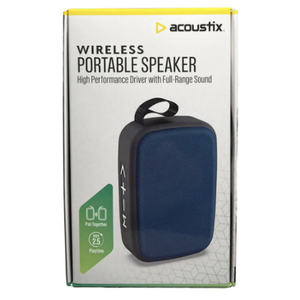 Acoustix Wireless Portable Mini Bluetooth Speaker - Black