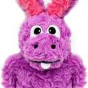 Donkey Squeaky Dog Toys to Keep Them Busy, Stuffed Plush Girl Dog Toy Birthday Gift Crinkle Pet Puppy Tug Toy for Small Medium Large Dogs (Purple)