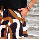 PRETTYGARDEN Women's Summer 2 Piece Outfits Lounge Sets Short Sleeve Tee Shirts Tops Blouses Pockets Printed Shorts Tracksuit (X-Large, Floral Black Multicolored)