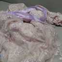 LTAKK Regency Dress Women Regency Costume Empire Waist Tea Party Embroidery Victorian Gown with Sash and Gloves (Medium, Lilac)