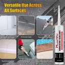 Concrete Crack Repair Sealant, Crack Joint Filler, Waterproof Self-Leveling Concrete Repair Sealant for Sealing Horizontal Surfaces Expansion Joints, 10.1 fl. oz (6 Pack, Gray)