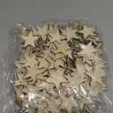 300 Pieces Wooden Stars Shape Unfinished Stars Pieces Blank Wooden Cutouts Ornaments for Craft and Easter Decoration(2 Inch)