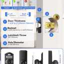 TEEHO TE018 Smart Door Knob with Keypad, App Control, Keyless Entry Digtal Door Lock with Handle, Remote Share One-Time Code, Auto Lock, Easy Installation for Front Door, Bedroom, Rental, Matte Black