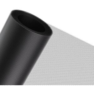 MAGZO Window Screen Replacement Mesh 48"W x 99"L - Pet Resistant Premium & Durable Polyester Screen Door Mesh, Allows Fresh Air in, DIY Repair Kit Includes Tool for Sliding Doors,Windows,Patio, Black