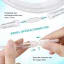 5 Pack Cannula Nasal 7 FT Super Soft Nasal Cannula Tubing for Oxygen Nose Tubing - High Flow, Kink Resistant, Highly Visible, Lightweight Tubing with 3 Pack Oxygen Tubing Connector