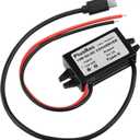 PlusRoc Waterproof 12V/24V to 5V Converter DC-DC Step Down Module Power Adapter Compatible with Raspberry Pi 4, Cellphone, Car (USB Type-C Connector)
