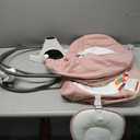 Baby Swing for Infants,Electric Bouncer for Babies,Portable Swing for Baby Boy Girl,Indoor Baby Rocker with 5 Sway Speeds,Music and Bluetooth,Light Pink