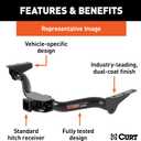 CURT 13609 Class 3 Trailer Hitch, 2-Inch Receiver, Compatible with Select Santa Fe, Sorento