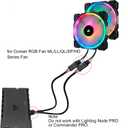 Fan RGB Splitter Adaptor Hub 4PIN 1 in 2 Male and Female Fan Extension Cables Lighting Node Core 9 inch For Fan Extension Cables