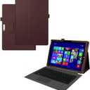 Tablet Cover for Microsoft Surface Pro 3rd 4th 5th 6th 7th Gen 12.3"(2014 2015 2017 2018 2019 Release), Ultra Slim Folio Stand Leather Case for Microsoft Surface Pro 3/4/5/6/7 (Brown)