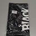 Geondos Black Canvas Tote Bag, Reusable Cloth Bags Handbag for Work Beach Travel, Present Bags for Women