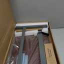 Vaunn Medical Pneumatic Adjustable Overbed Bedside Table With Wheels (Hospital and Home Use) (Walnut Brown)