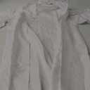 Full Length Renaissance Hooded Robe Friar Priest Cloak Halloween Costumes Adult Knight Monk Dress Up Cosplay Party Props (1 Piece, Large, White)