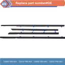 ZONFANT 4 Pcs Car Outer Door Window Moulding Trim Weatherstrip Seal Belt Compatible with Honda Vehicle 2012-2015 Civic, Replace#72450-TR0-A01 72410-TR0-A01 72950-TR0-A01 72910-TR0-A01