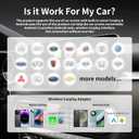 Wireless CarPlay Adapter for Apple iPhone - 4 in 1 Airplay Mirror Link Adapter Multi-User Seamless Connection Converts Wired to Wireless CarPlay Adapter - No Latency from iOS 10+ to Screen w/USB-C