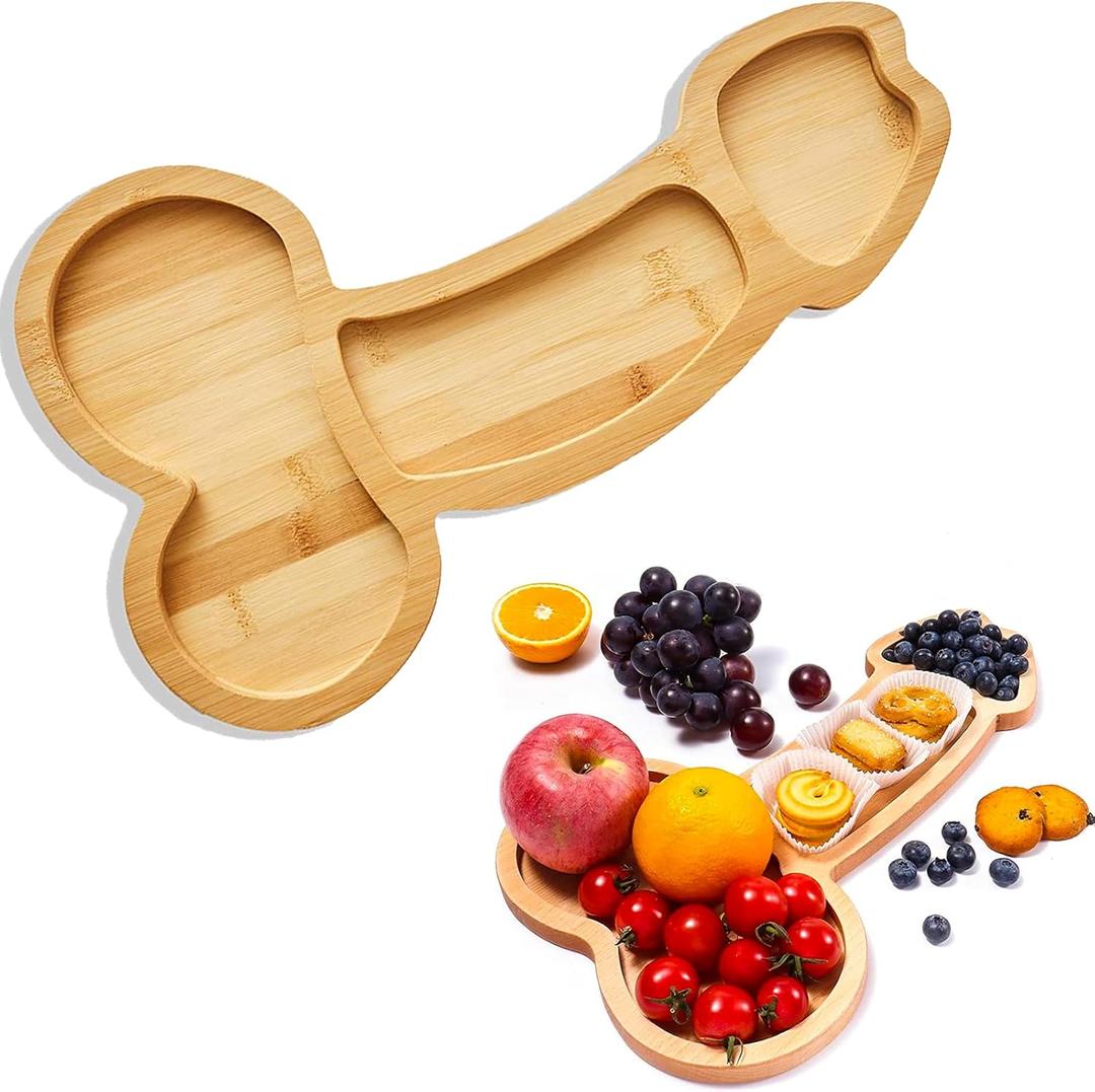 Wooden Snack Board - Special Plates Serving at Home or Special Events, Trays Use Daily Parties and (Style 2)