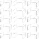 Hedume 16 Pack Clear Acrylic Display Risers, 4.4" x 3.2" x 2.2" Display Stand for Figures, Buffets, Dessert, Cupcakes, Candy, Jewelry and Collectibles