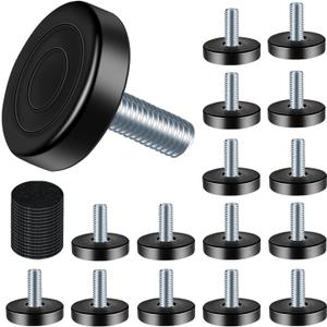 16 PCS M8 Thread Furniture Feet Levelers,Adjustable Furniture feet,Thread Adjustable Furniture levelers Screw,Furniture Legs (M8,16 Pack)