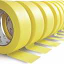 NBTAPE 3T Painters Tape 8 Rolls, (0.7/1.4 Inch  55 Yards) Yellow Masking Tape, General Purpose, Painters Tape for Wall, Painting, DIY, Spray Paint, Crafts, Labeling and Artistic Creation