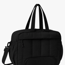 For Spirit Airlines Personal Item Bag 18x14x8 Puffer Travel Duffel Bag with Shoe Compartment Underseat Carry on Luggage Fit 15.6-Inch Laptop Gym Bag for Women Men (Black)