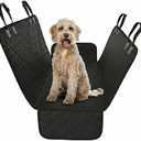 Active Pets Black Standard Dog Car Hammock Back Seat Cover, Waterproof Backseat Cover Protector for Truck Bench Rear of Sedans or SUVs, Essential Pet Supplies Vacuum or Wipe Clean, Machine Washable (Standard (53" x 56"))