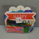 BLUE PANDA Happy Birthday Rainbow Car Decorations for Parade, Balloons, Banner, and Signs - Happy Birthday Banner - Pandas - Rainbow Balloon - Valentines Confetti - Space Party Decorations
