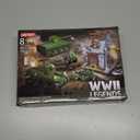 WW2 Army Tank Toys Building Sets Compatible with Lego (1452 Pieces), Includes US Sherman & Stuart Tanks, War-Torn Building, Many Military Weapons & More, Gift Ideals for Military Fans, Kids & Adults