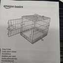 Amazon Basics Durable, Foldable Metal Wire Dog Crate with Tray, Single Door, 18 x 12.4 x 15 in, Black
