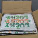 Tioncy St. Patrick's Day Appreciation Gifts Set for Women 16 oz Can Shaped Glass Cups with Lids and Straws Shamrocks Makeup Bags Socks for Party Family Friends