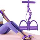 21 Fitness Resistance Bands-6 Tube Pedal Ankle Puller,Multifunction Tension Rope,Natural Latex Fitness Bands for Strength Training, Tummy, Waist, Arm, Leg Slimming, Home Gym Exercise Equipment