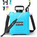 2 Gallon Electric Sprayer – Garden Sprayer for Weeds, Lawn Care & Pesticides – 23.62” Retractable Wand, 6 Nozzles & Easy Carry Handle – Durable & Lightweight, Blue