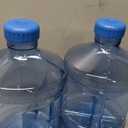 Hoolerry 2 Pieces Water Bottle 1 Gallon Round Plastic Water Jug with Handle Reusable Leak Proof Bottle for Gym Sports Office Daily Cold Liquids Drinking Use, Blue