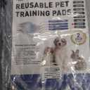 Fostanfly Washable Pee Pads for Dogs, 2 Pack Reusable Super Absorbent Potty Pads, Non-Slip and Leak-Proof 54"x54" for Whelping, Extra Large Potty Training Washable for Puppy (Gray)